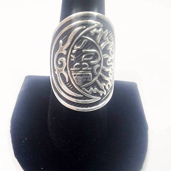COSTELLO INTERNATIONAL Jewelry - NEW COSTELLO INTERNATIONAL unisex eclipse statement ring in silver